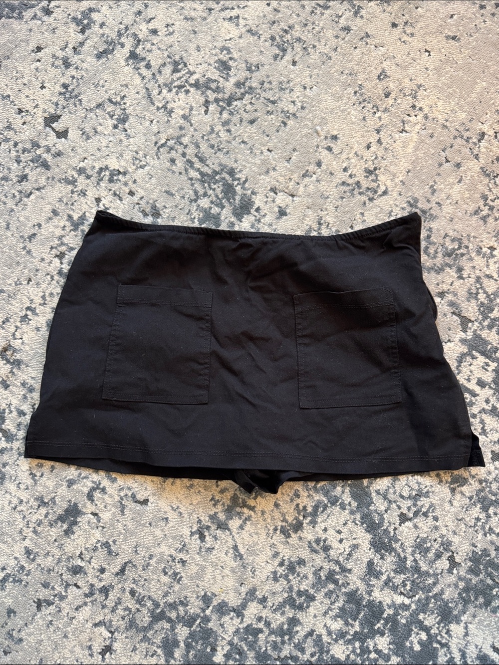 Urban Outfitters Black Mini Skort with Front Patch Pockets